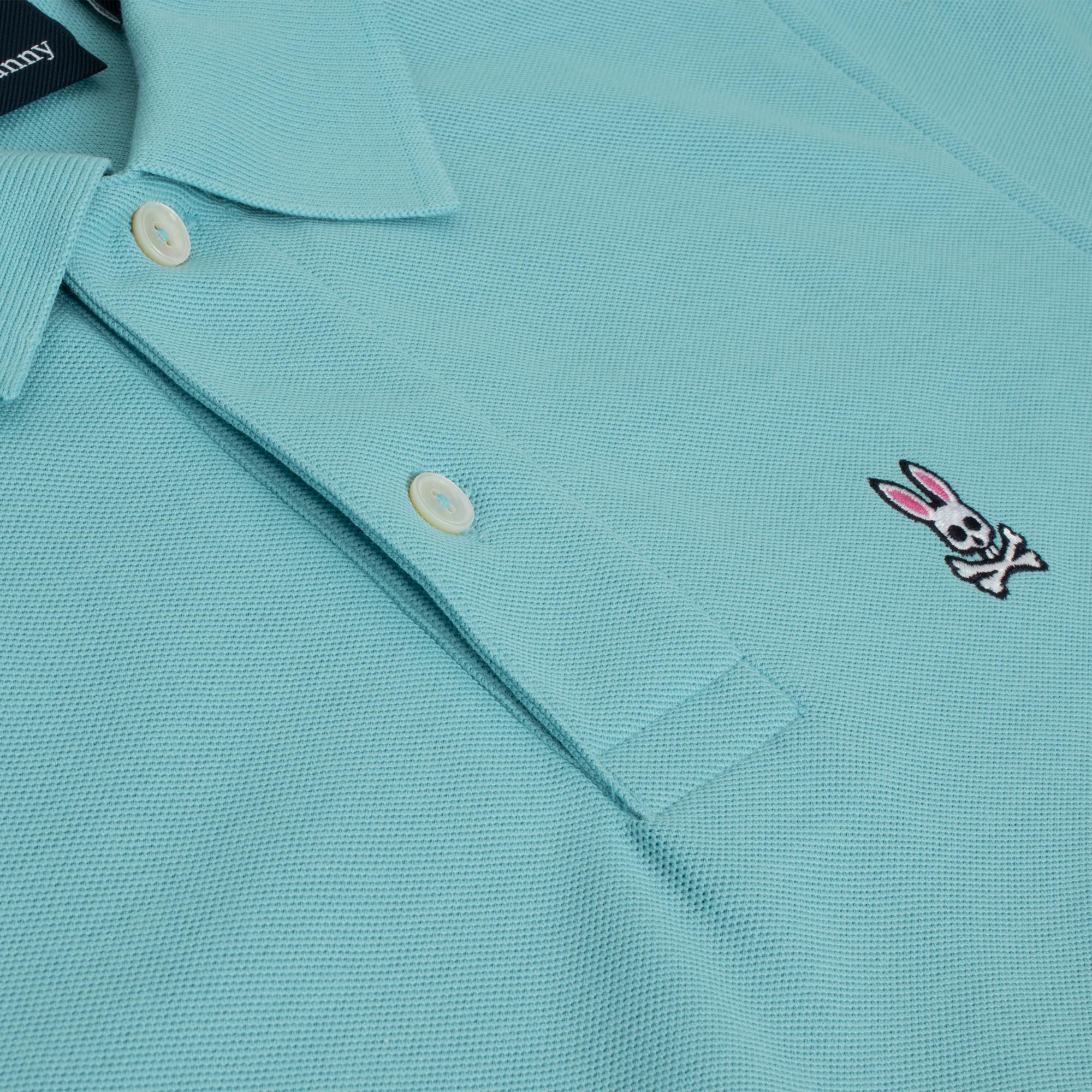 Psycho Bunny Classic Pique Polo Shirt Milky Blue